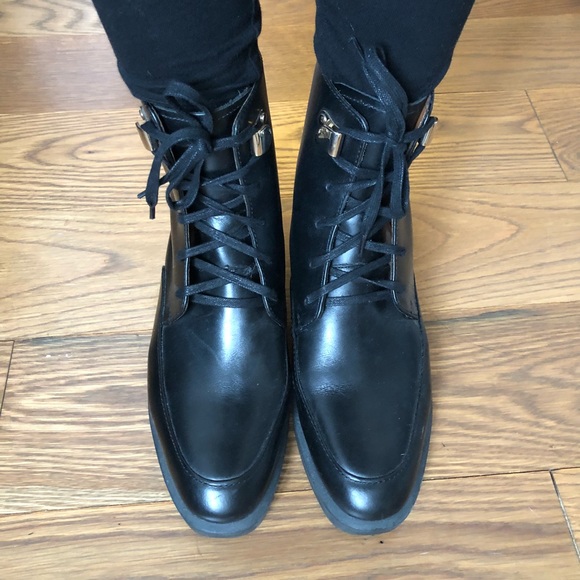 & other stories lace up leather boots